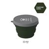 Large Capacity Outdoor Silicone Folding Kettle for Open Flame Boiling - Ideal Camping Cookware & Tableware