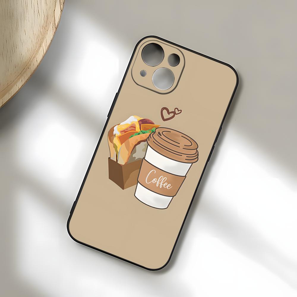 Coffee Art Phone Case For IPhone 17 Pro Max 15 Pro 16 14 Plus 12 13 Mini 11 Pro Shockproof Soft Cover