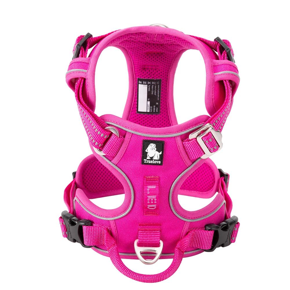 Pet Harness No Pull Nylon Reflective Dog Harness Adjustable Comfortable Control Step-In Brilliant Truelove Tlh5654