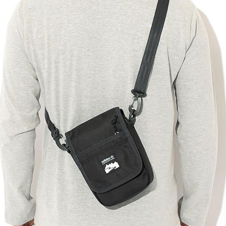 New Adidas Originals Recycled Polyester Crossbody Bag Trumpets Unisex Black HE9712