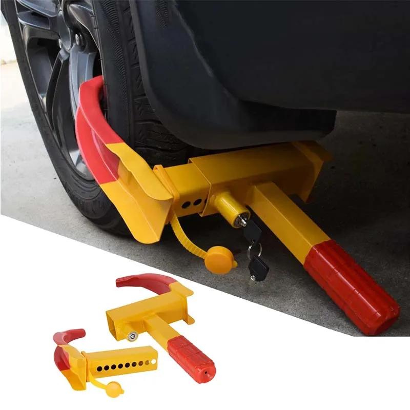 Heavy Duty Tire Lock Wheel Clamp, Portable Anti-Theft Car Truck Trailer Tire Claw Lock, Universal Auto Security Accessory