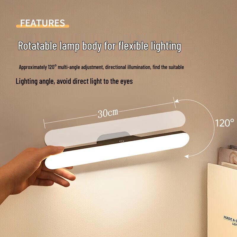 Rechargeable Eye-Care LED Desk Lamp with Dimmable Touch Control