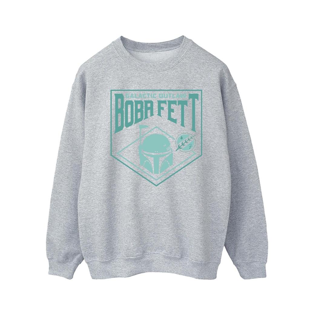 Star Wars Mens The Book Of Boba Fett Galactic Helm Chest Sweatshirt