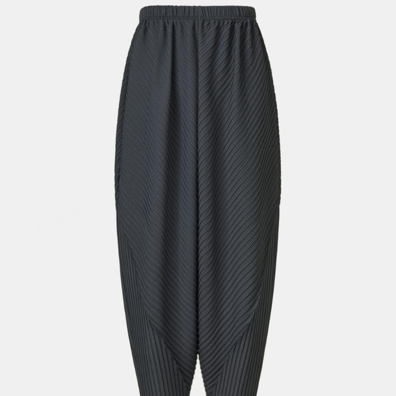 Pleats Me Pleated Panel Baggy Cropped Pants Epptm326012