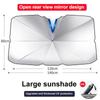 Car Sunshade Front Windshield Retractable Folding UV Protect Sunshade Umbrella Type Sun Protection Heat Insulation Car