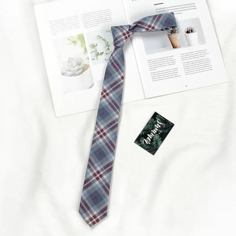 Brown Tie Men Shirt Gift Male Preppy College Style Coffee Stripe Retro Tie Decoration Jk Necktie Female Girly Kawaii Accessories