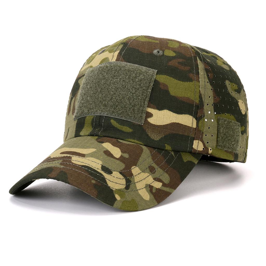 

Camouflage Baseball Cap With Breathable Mesh For Outdoor Activities And Sun Protection Green