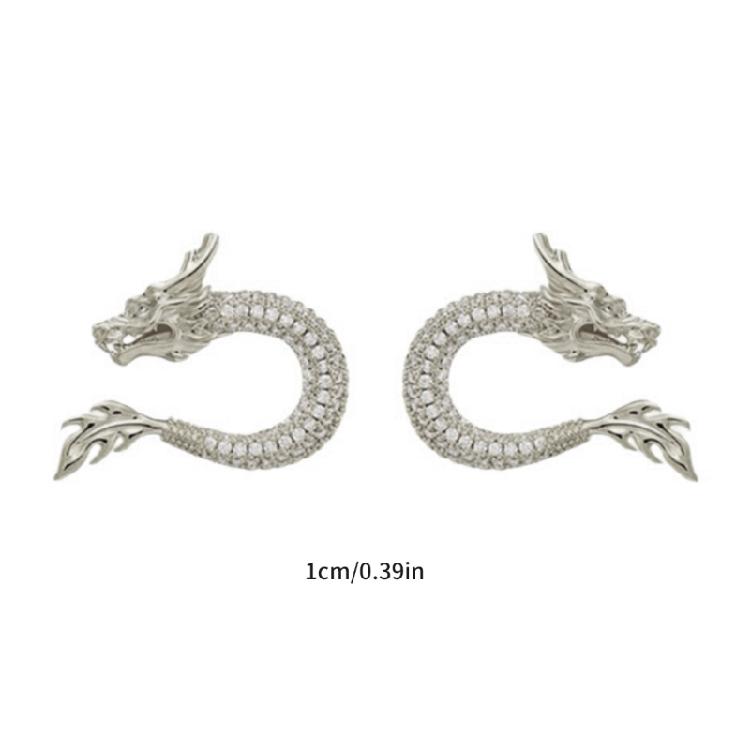 Dragon Inspired Ear Studs Jewelry for Those Who Love Chinese Culture and Fashion