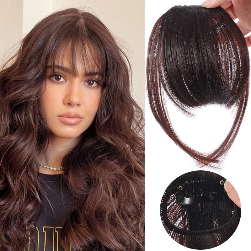 Sideburns Air Bangs Wigs Women's Synthetic Wigs Invisible and Traceless Easy To Wear Natural and Suitable for Any Occasion