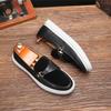 Fashion Handmade Leather Mens Loafers Men's Slip On Office Flats Male Driving Shoes Tassel Men Casual Leather Shoes Fashion Men Shoes