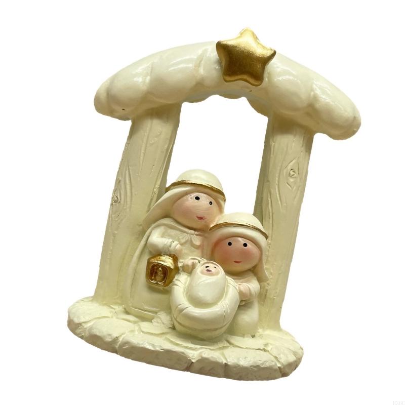 Christmas Nativity Figurines Resin Nativity Scene Statue Holy Family Statues Table Centerpieces Religious Home Decors HX6C