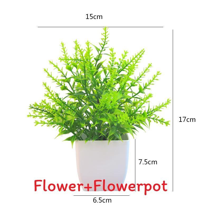 Plastový eukalyptus magnólie v květináči bonsaj pro vnitřní dárkovou dekoraci