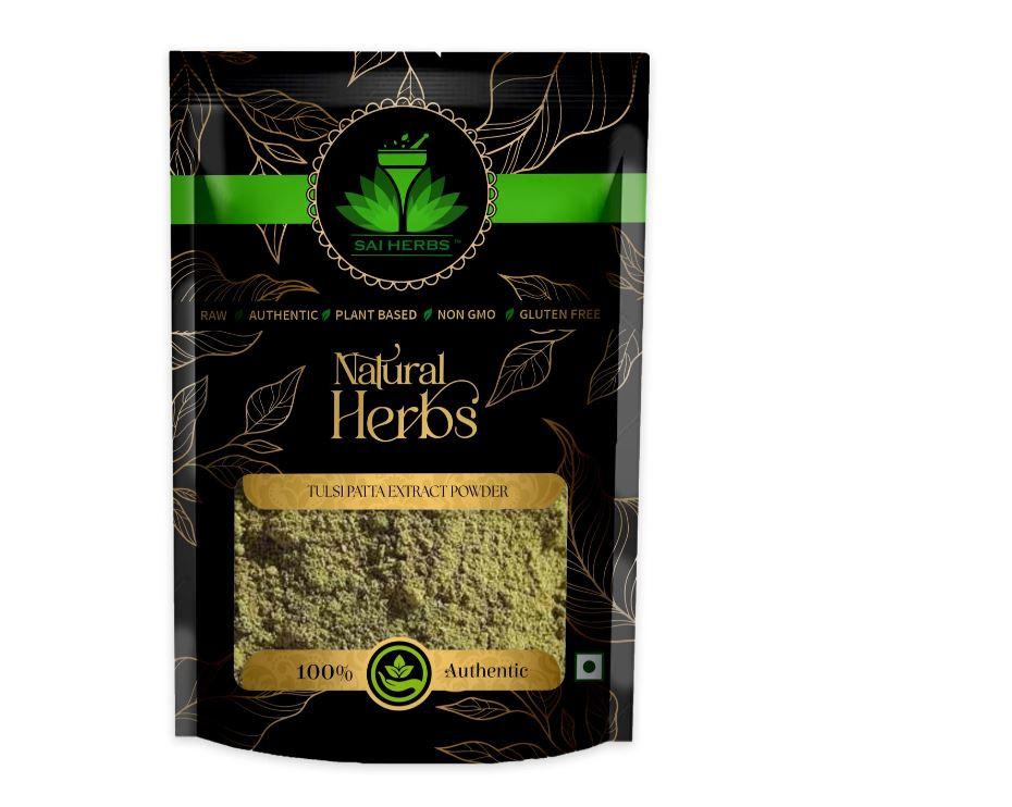SAI HERBS Tulsi Patta Extract Powder - Basil Leaves Extract Powder - Ocimum Sanctum (100 g)