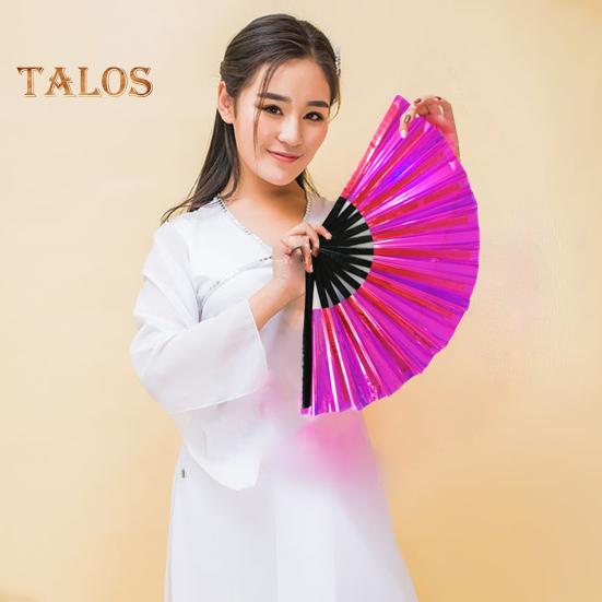 Folding Fan Brilliant Color Outfit Accessories Decorative Simple 13 Inch Festival Halloween Folding Fan Home Decoration