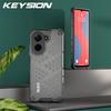 KEYSION Shockproof Armor Case for Xiaomi Redmi A5 4G Soft Silicone+PC Transparent Honeycomb Phone Back Cover for Xiaomi POCO C71