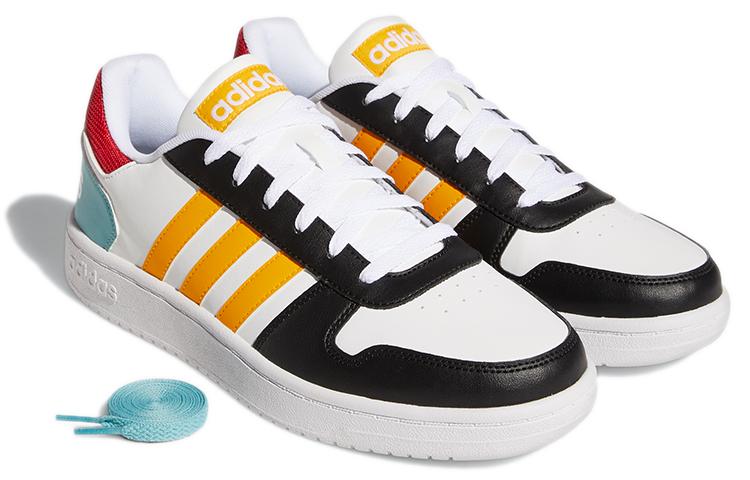 adidas Hoops 2.0 'White Black Yellow' GY5899