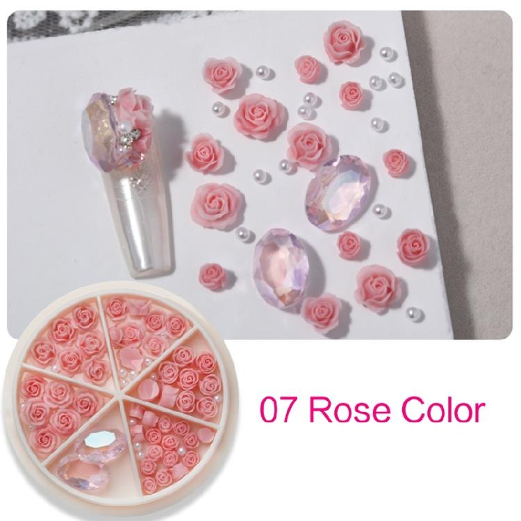 Nail Art Charms 3D Flowers Nail Art Decoration Rose Flowers Nail Charms for Home
