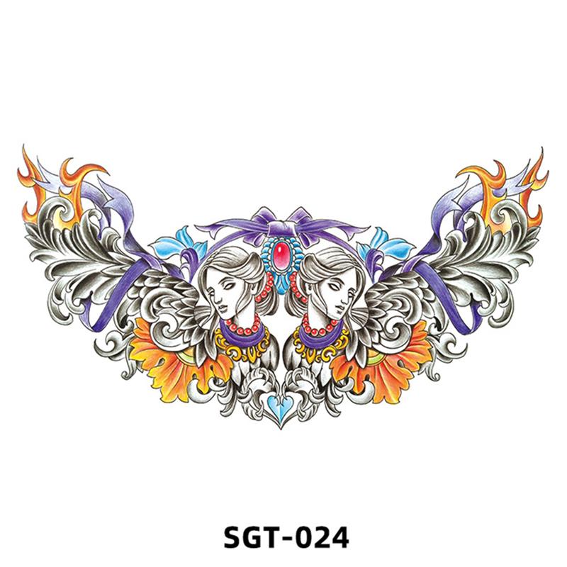 Temporäre Tattoo-Aufkleber, wasserdicht, für Körper, Schulter, Brust, Arm, Kunst, gefälschte Tattoos