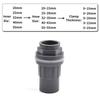 20~50mm Grey PVC Pipe 90° Elbow Direct Thicken Connectors Aquarium Overflow Joints Garden Irrigation Inlet Outlet Drain Fitting