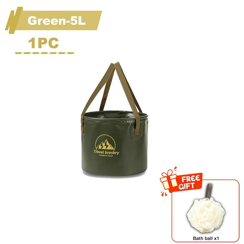 

Multifunctional Folding Bucket 5L/10L/20L Portable Baby Bath Tub Insulated Shower Bag for Travel Camping Outdoor