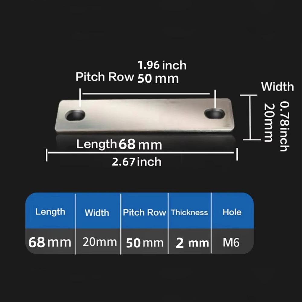 M6 Battery Busbar Flat Copper Busbar New Bus Bars Connector  Lifepo4 Cell Lithium