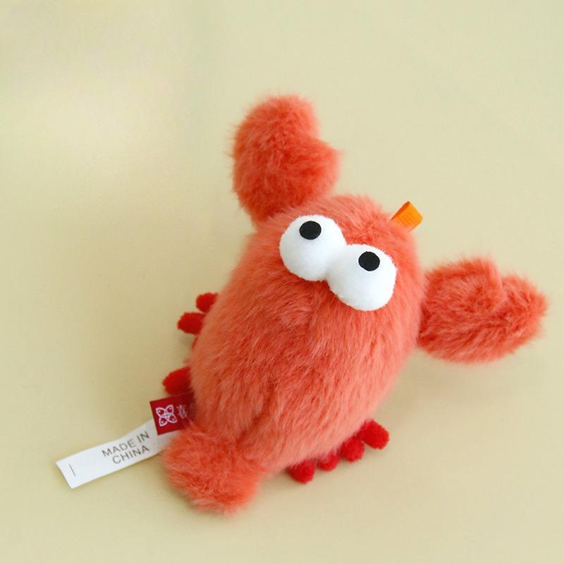 Cat Mint Cat Toy Fur-Real Crabs, Lobsters, Self-Entertaining Chew Toy with Sound Bell for Cleaning Teeth