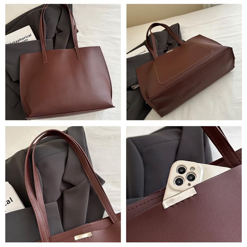 Hochwertige PU-Leder Schulter Crossbody Tragetasche Große Kapazität Handtasche Geldbörsen Marke Luxus Designer Damen Taschen
