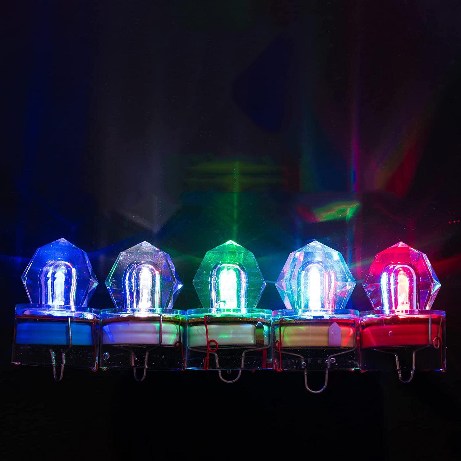 

30Pcs Underwater Mini LED ABS Fishing Bait Light Squid Deep Drop Fish Lure Lamp Lights for Tuna Swordfish