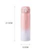 Gradient Color Portable Vacuum Water Bottle Office Stainless Steel Insulated Coffee Mug Insulated Mugs