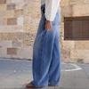 VEZFAA Damenmode, lässig, einfarbig, bedruckt, hohe Taille, Hosen, Hosen und Caprihosen