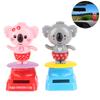 Kawaii Cartoon Koala Ornaments Solar Power Shaking Head Toy Car Ornament Decor