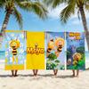 Cartoon M-Maya the Bee Towel Beach Shower Bath Travel Lightweight Skin Friendly for Pool Camping Cruise Summer