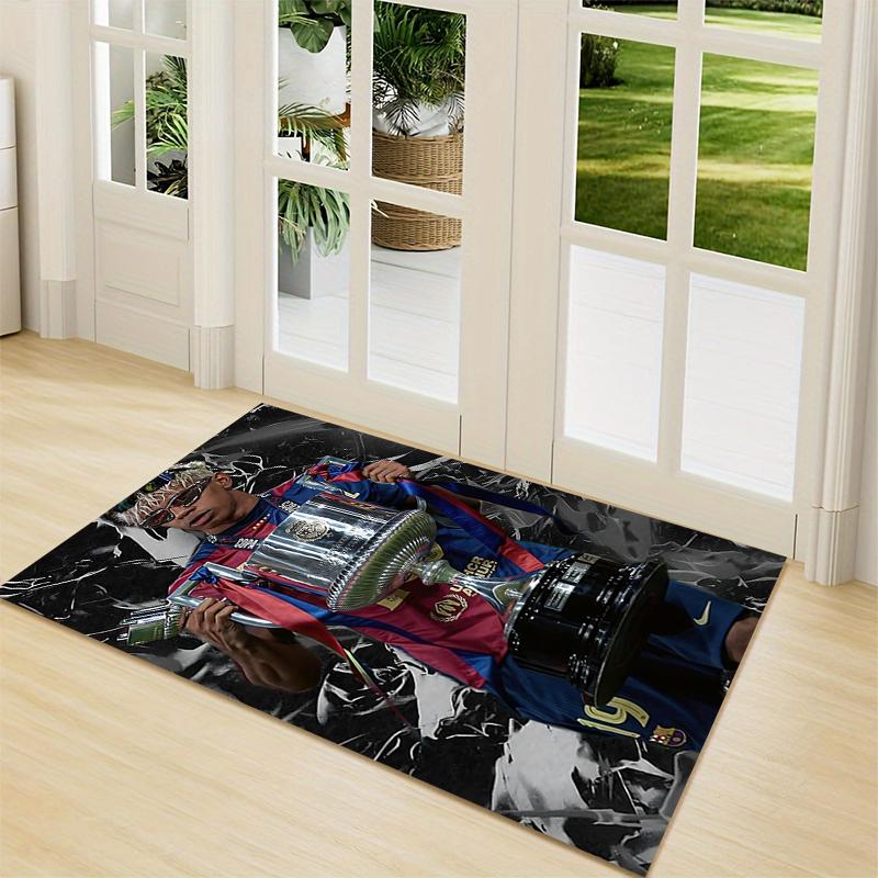 Football Legends Celebration Extra-large living room rug, highly absorbent, does not shed, decorative rug for living room and bedroom. 07319