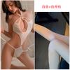 Sexy Lingerie Sexy Three-point Hollow Lace-up Onesie Hot Short Flirting Women's Seduction Pajamas