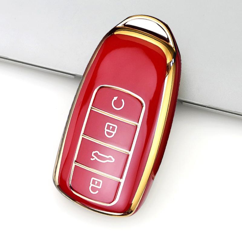 Autoschlüsselhülle für Chery Tiggo 4 5X 7 Pro 8 Exeed Txl Tx Lx Tiggo 8 Pro Tiggo 8plus New 5 Plus 7 Pro 4 TPU-Schale Schlüsselanhängerhalter