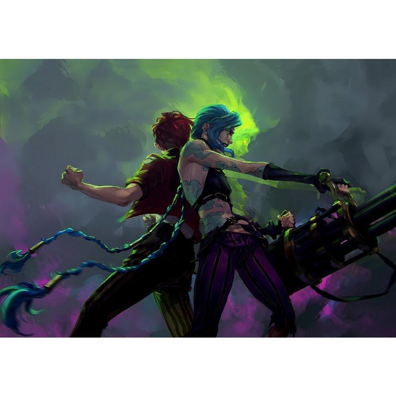 Arcane League of Legends Series Poster Print Canvas Art Pictures Home for Living Room and Gameroom Wall Decor Frameless Painting
