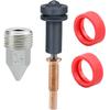 Upgrade Exchangable Trimetal High Flow Nozzles 0.4 - Hardened Steel, Copper, Titanium TC4 Compatible with RapidChange REVO Hotends and Extruders,H2