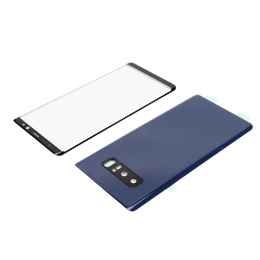 Back Glass Cover Replacement Kit for Samsung Galaxy Note 8 Front Outer Screen Glass Cover Repair Kit Blue