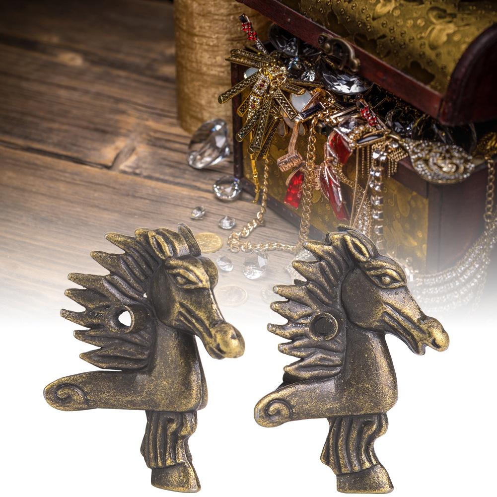 8PCS Horse Head Shaped Wooden Box Feet Leg Furniture Leg Corner Bracket Protector