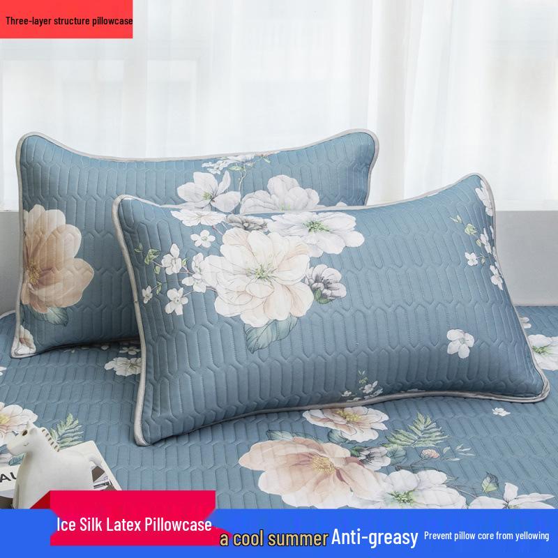 Set of 2 Extra Large 48x74 Knitted Silk Pillowcases - Anti-Drool & Sweat-Proof for Adults