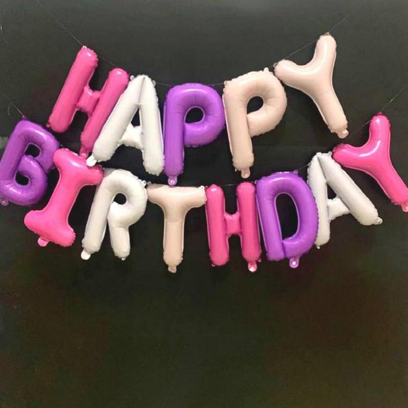 13pcs Alphabet Balloon 16 Inch Letter Foil Ballons Anniversary Birthday Party Decorations Wedding Decor