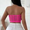 Seamless Hollow Out Invisible Breathable High Elastic Daily Wear Bandeau Bra For Women