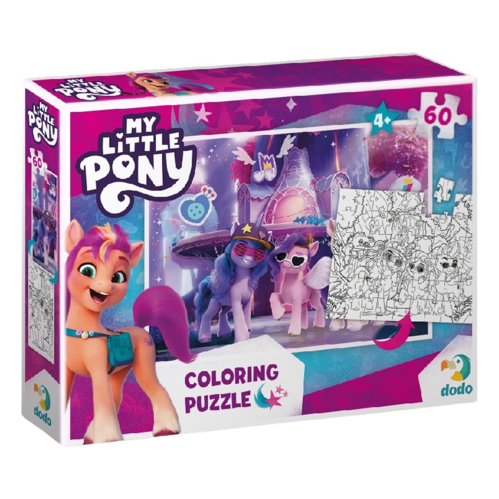 Puzzle 2W1 "My Little Pony" 60 Elements Coloring Book and Puzzle In One 200136