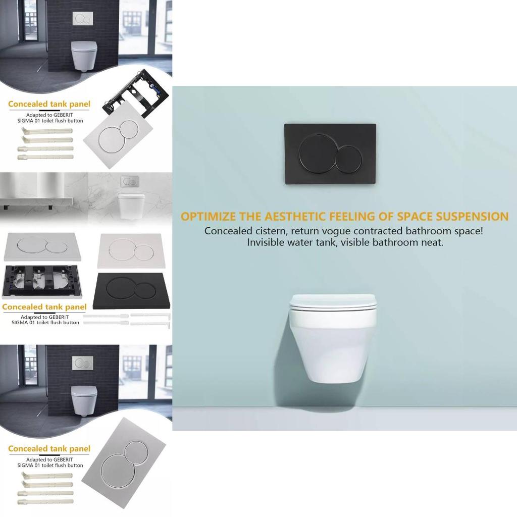 Geberit Sigma 20 Alpha 15 Delta 21 Modern Minimalistisch WC-Spülplatte Stilvolles Design Mit Handdrucksteuerung