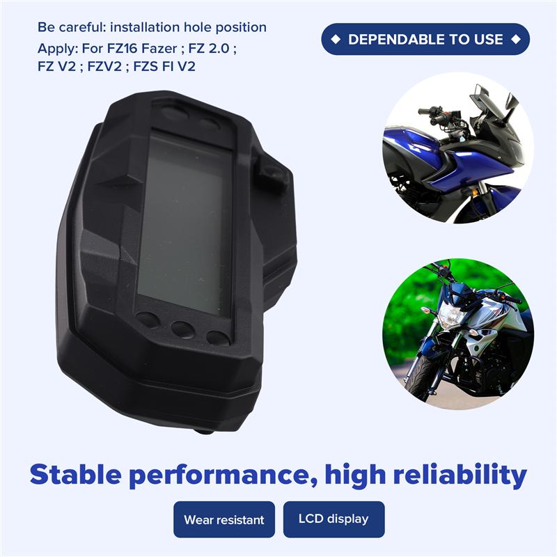 A16P-Motorcycle Speedometer Digital Meter Odometer For FZ16 Fazer FZ 2.0 FZ V2 FZV2 FZS FI V2 Tachometer Rpm Gauge