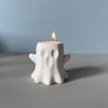 3D Ghost Candlestick Silicone Molds Ornament Plasters Molds Halloween Candle Holder Molds for Table Decoration