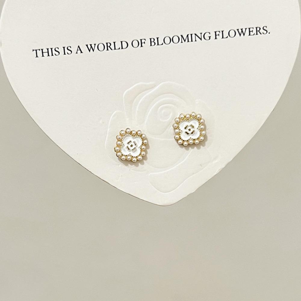 S925 Silver Needle Light Luxury Pearl Zircon Earrings Women's High-end Temperament Niche Versatile Stud Earrings