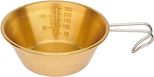 Captain Stag Messing Sierra Tasse, 320ml, Hergestellt in Japan, Tsubame-Sanjo, UH-66, Gold