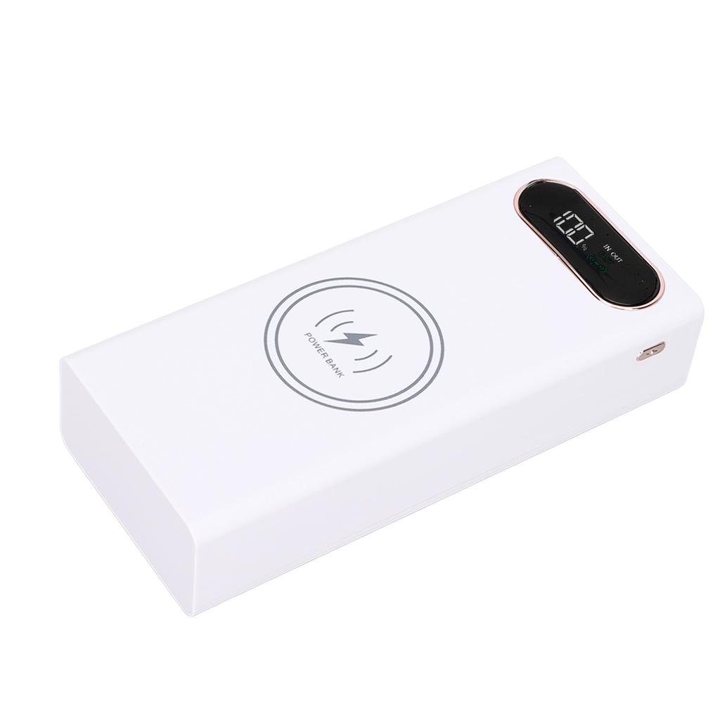 L16 DIY Powerbank 18650 Batteriboks Hurtiglading 22.5W og 15W Trådløs Lading Powerbank 2 USB