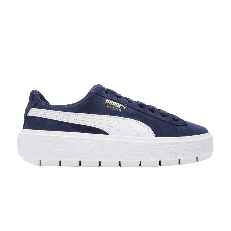 

Кроссовки Puma Platform Trace Peacoat Женские Синие Белые 367980-02